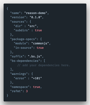 Isi file bsconfig.json