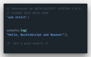 Hasil kompilasi BuckleScript
