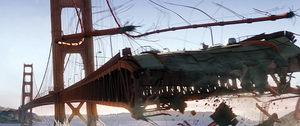 Adegan golden gate bridge di film x-men.