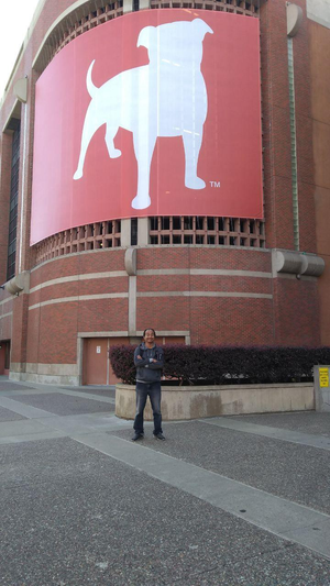 Bagian belakang kantor Zynga.