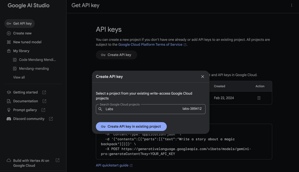 Gemini API untuk Web Developer - Halo, Saya Riza!